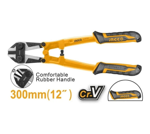 ALICATE CORTA VERGALHÃO CR-V COM CABO EMBORRACHADO 12 POLEGADAS