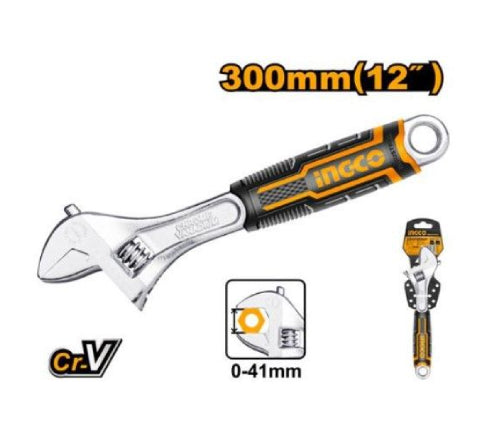 CHAVE AJUSTAVEL / INGLESA COM CABO EMBORRACHADO 12 POLEGADAS