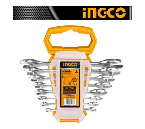 JOGO DE CHAVES FIXAS 6 A 22 MILIMETROS COM 8 PEÇAS