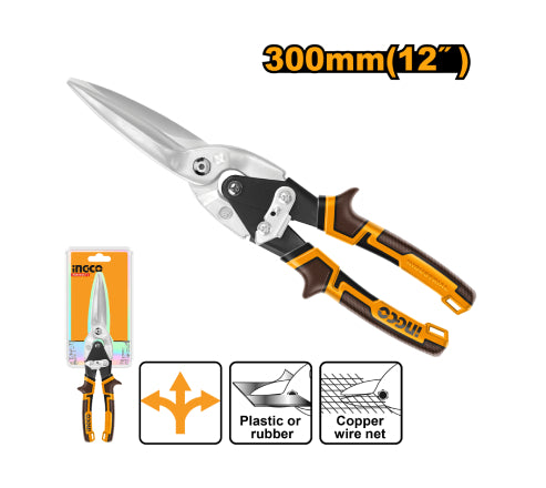 TESOURA DE AVIAÇAO LONGA CORTE RETO 12 POLEGADAS