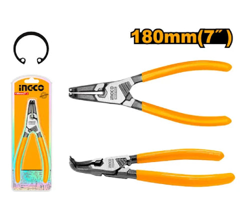 ALICATE PARA ANEL INTERNO PONTA CURVA 7 POLEGADAS