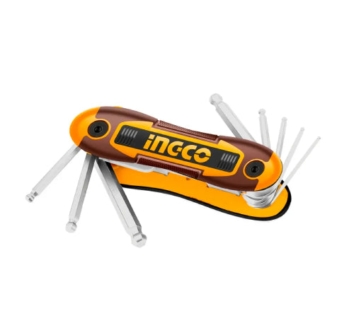 JOGO DE CHAVE ALLEN EBAULADA TIPO CANIVETE COM 8 PEÇAS