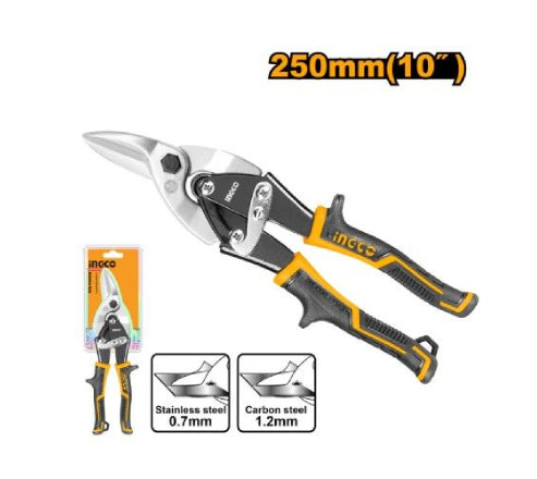 TESOURA DE AVIAÇÃO CORTE DIREITO 10 POLEGADAS